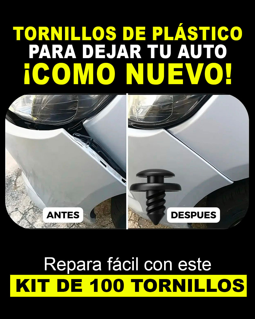 Cepillo Profesional Anti-Empañe + Regalo Tornillos Universales | Conduce Seguro