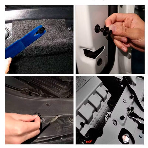 Tornilos plasticos para auto | 100 Clips de Sujeción Universales para Parachoques y Molduras + REGALO
