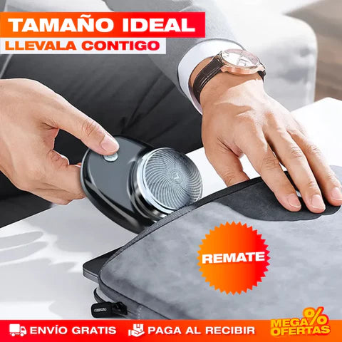 Mini Afeitadora Eléctrica Portátil | Afeitado Rápido y Preciso en Cualquier Lugar