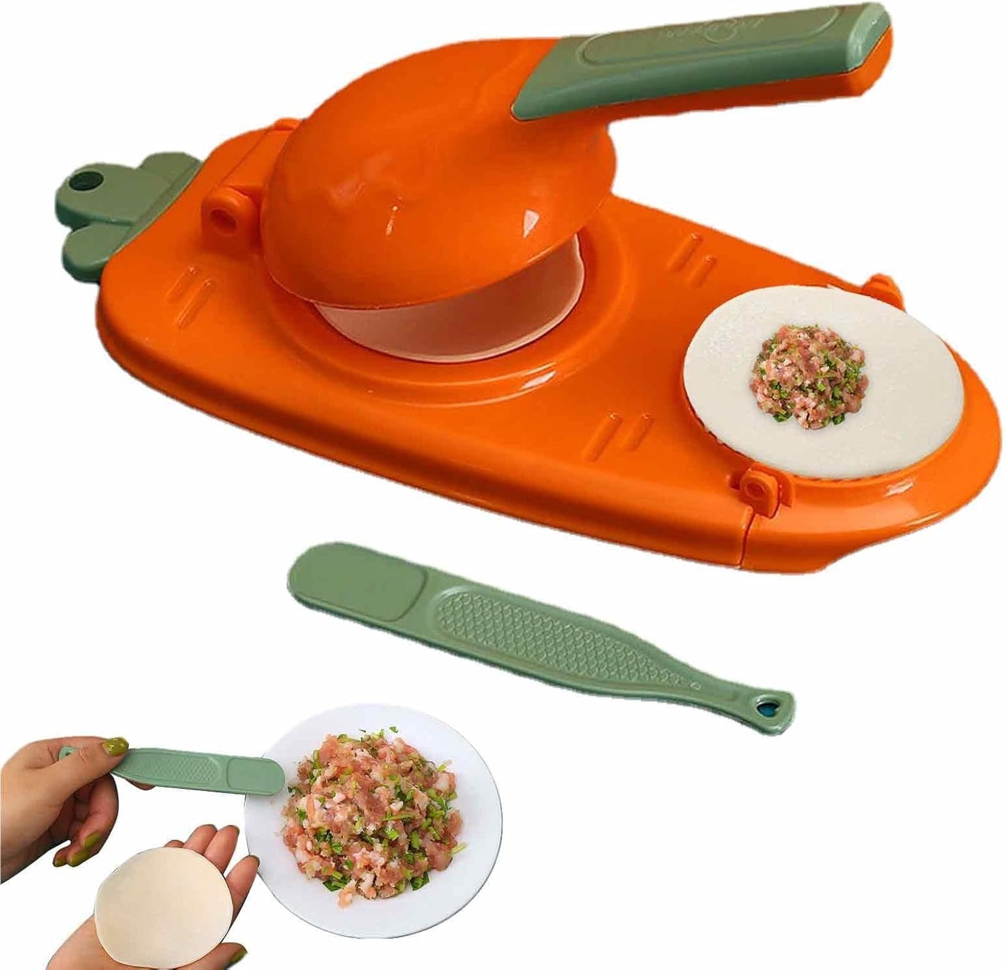 Máquina 2 en 1 para Empanadas, Raviolis y Dumplings | Sella y Cierra Perfecto en Segundos