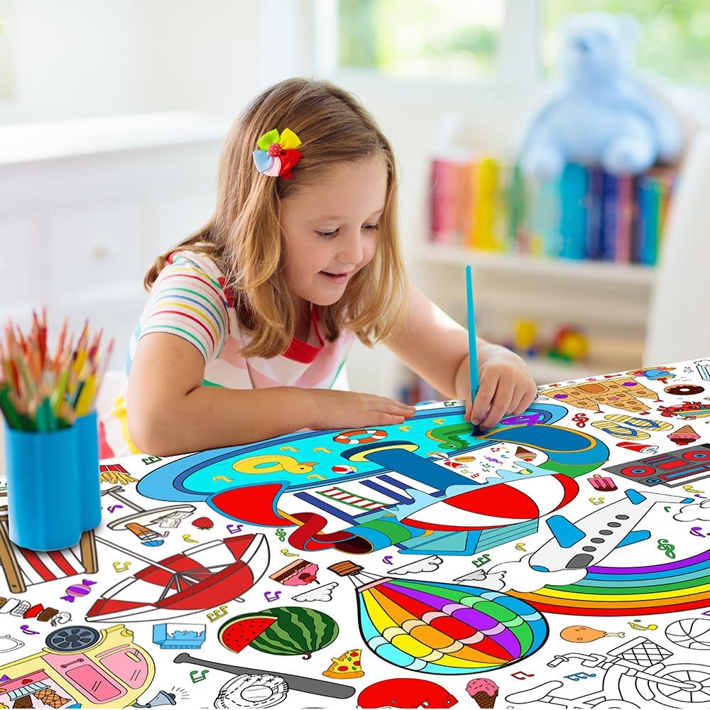 Rollo de Dibujo para Niños | Papel para Pintar, Colorear y Crear Sin Límites + REGALO