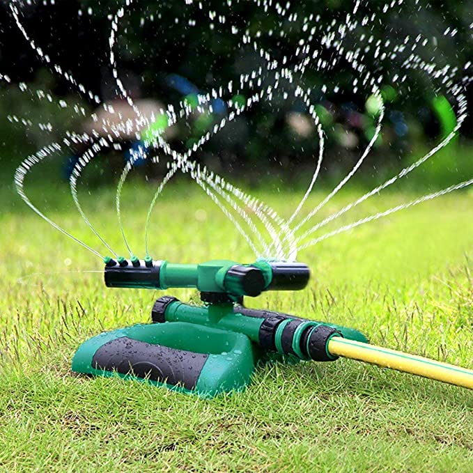 Aspersor Automático de Césped 360° – Rociador de Agua para Jardín