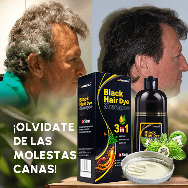 Cubre Canas 👩🦳👩🦱 en casa Shampoo Black Hair - Envío GRATIS