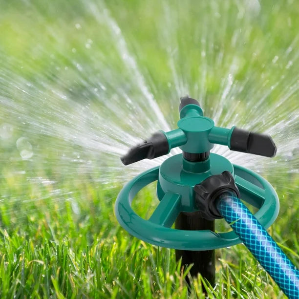 Aspersor Automático de Césped 360° – Rociador de Agua para Jardín
