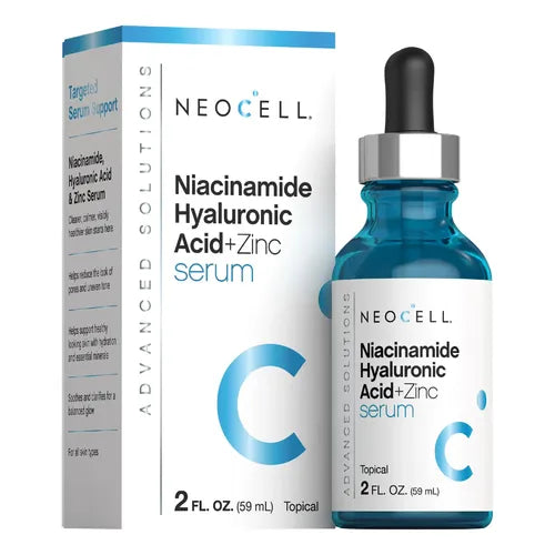 Sérum Facial de Niacinamida con Ácido Hialurónico y Zinc – Minimiza Poros, Elimina Acné y Controla la Grasa para una Piel Lisa y Radiante