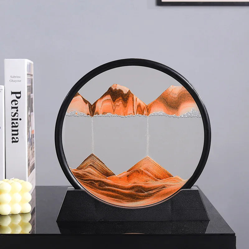 Reloj De Arena 3D Relajante con luces LED + OBSEQUIO