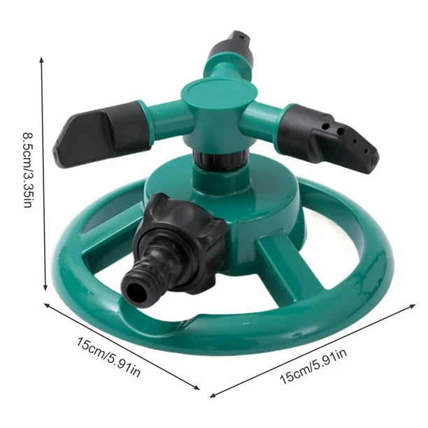 Aspersor Automático de Césped 360° – Rociador de Agua para Jardín