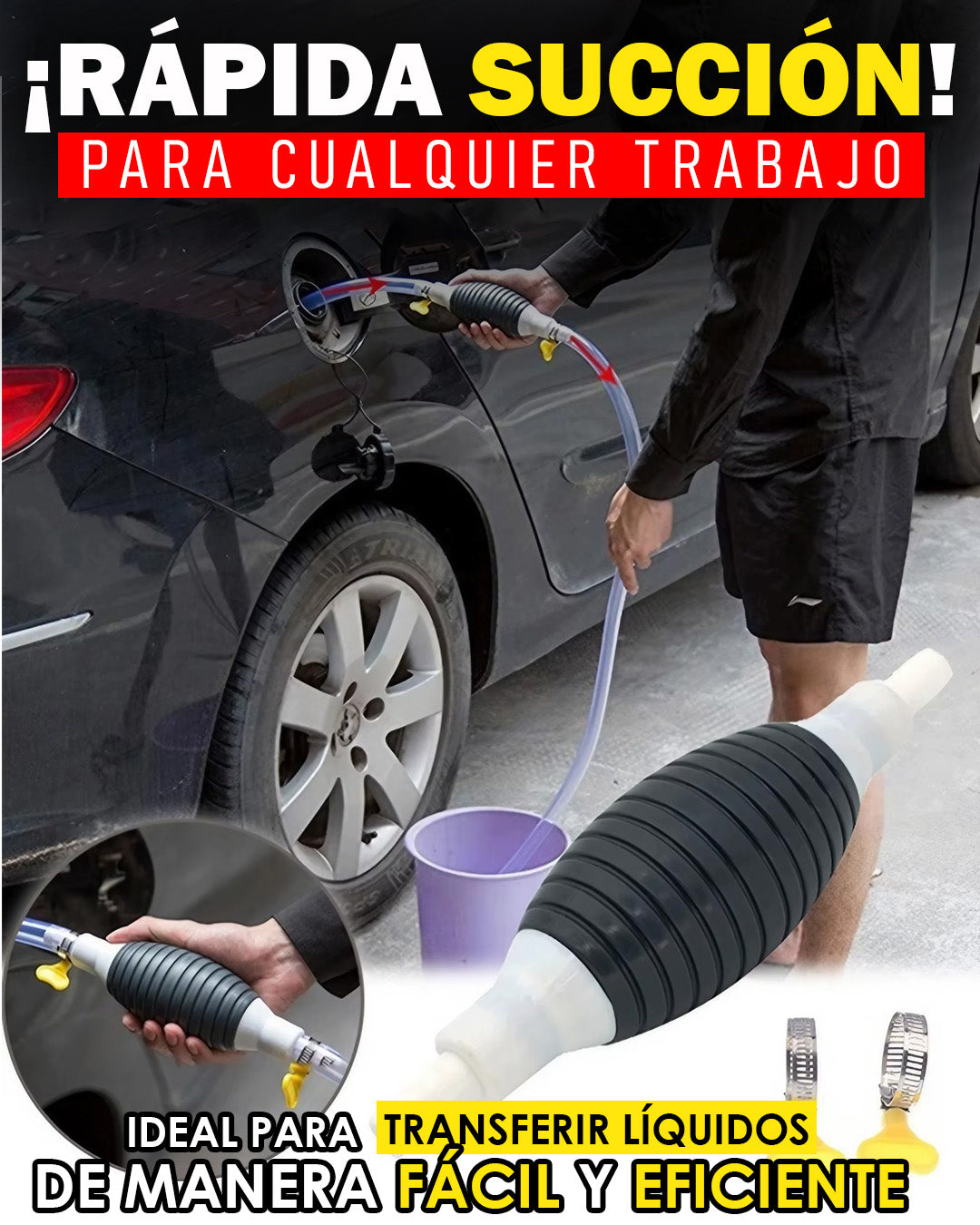 Bombas de succión multipropósito + REGALO