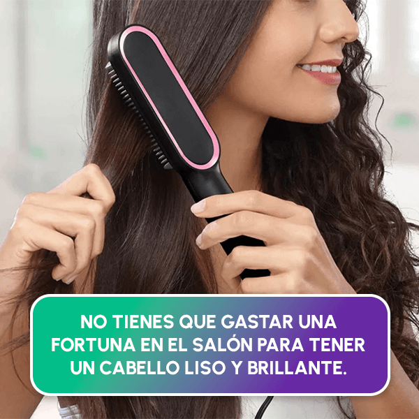 Cepillo Alisador Premium | Cabello Liso y Sin Frizz en 5 Minutos ✨🔥