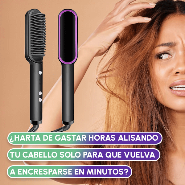 Cepillo Alisador Premium | Cabello Liso y Sin Frizz en 5 Minutos ✨🔥