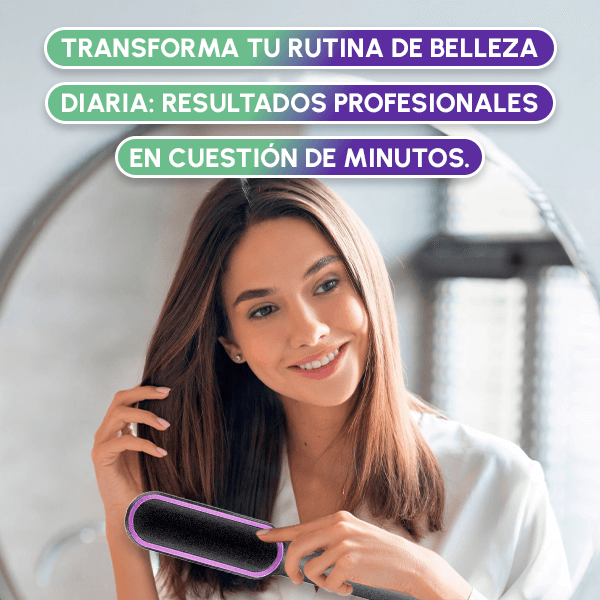 Cepillo Alisador Premium | Cabello Liso y Sin Frizz en 5 Minutos ✨🔥