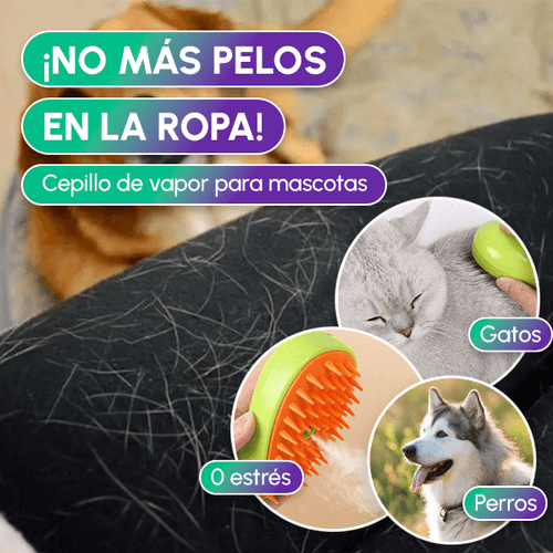 Cepillo de vapor para mascotas + Envío GRATIS