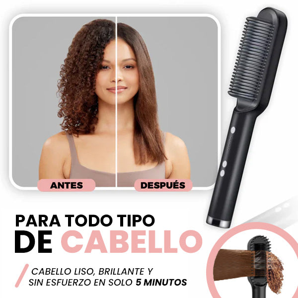 Cepillo Alisador Premium | Cabello Liso y Sin Frizz en 5 Minutos ✨🔥