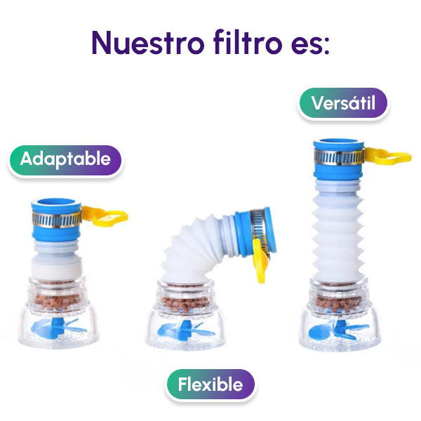 Filtro purificador de agua para grifo + ENVÍO GRATIS