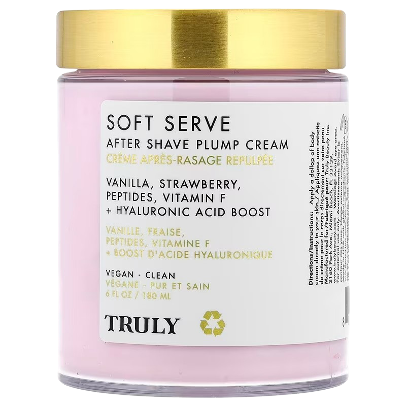 Truly Soft Serve After Shave Cream – Crema Post Rasurado Hidratante con Péptidos y Ácido Hialurónico
