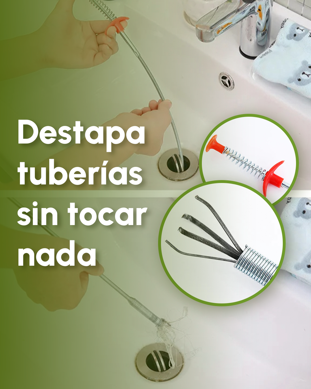 Destapacañerías Super Garra + envío GRATIS