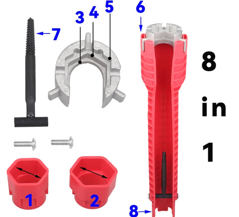 Llave multifuncional 8 en 1 + OBSEQUIO