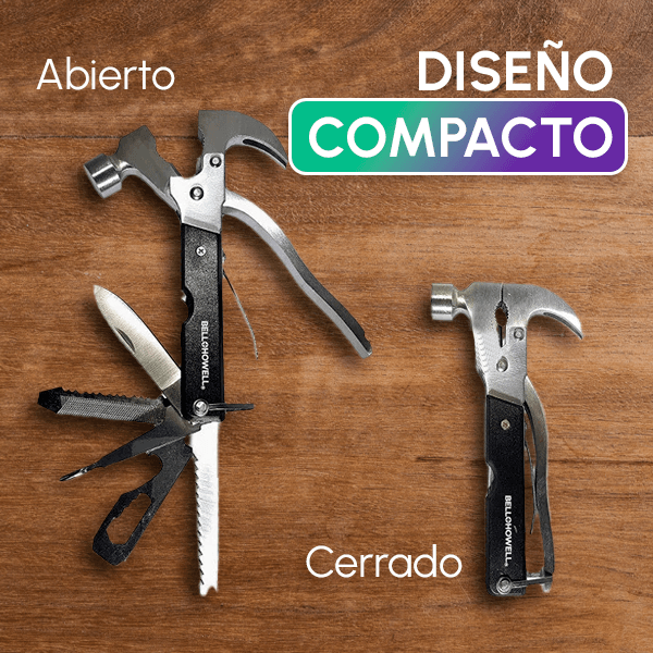 Martillo Multifuncional 18 en 1 | Herramienta Todo en Uno