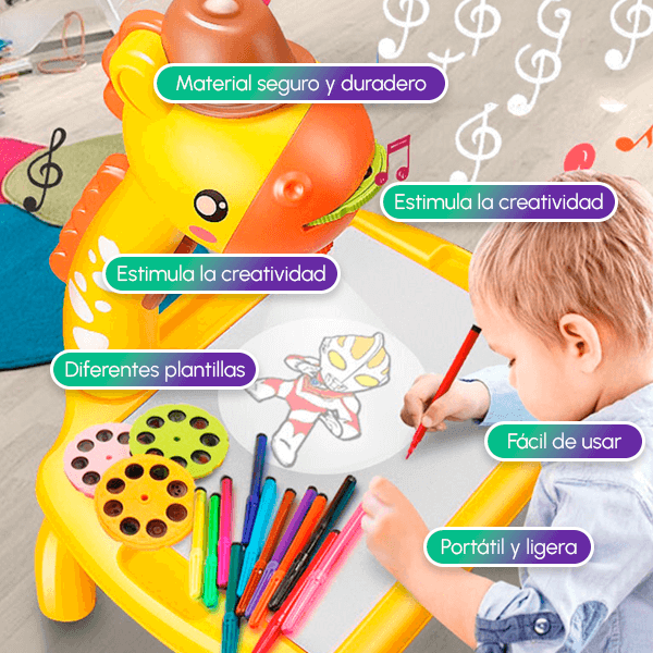 Mesa de Dibujo con Proyector 🎨 | Tu Hijo Aprende y Se Divierte Sin Pantallas + Oferta HOY