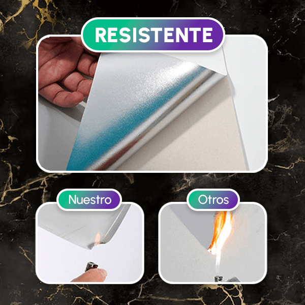 Paga 1 Lleva 2 Rollos Papel Tapiz Mármol Negro + REGALO