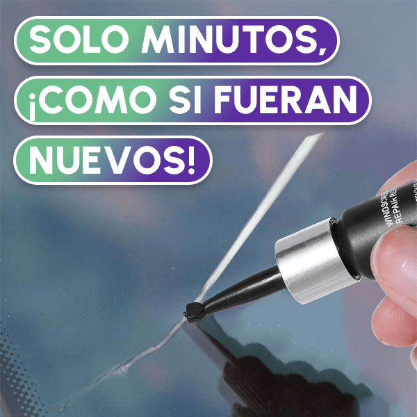 Reparador de Grietas para Vidrios | Repara Parabrisas, Pantallas y Ventanas en Minutos