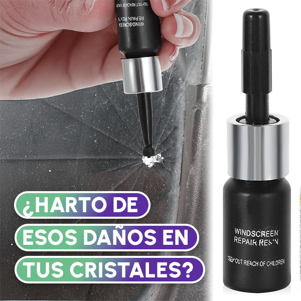 Reparador de Grietas para Vidrios | Repara Parabrisas, Pantallas y Ventanas en Minutos