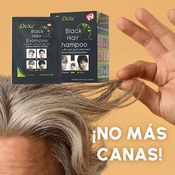 Cubre Canas 👩🦳👩🦱 en casa Shampoo Black Hair - Envío GRATIS