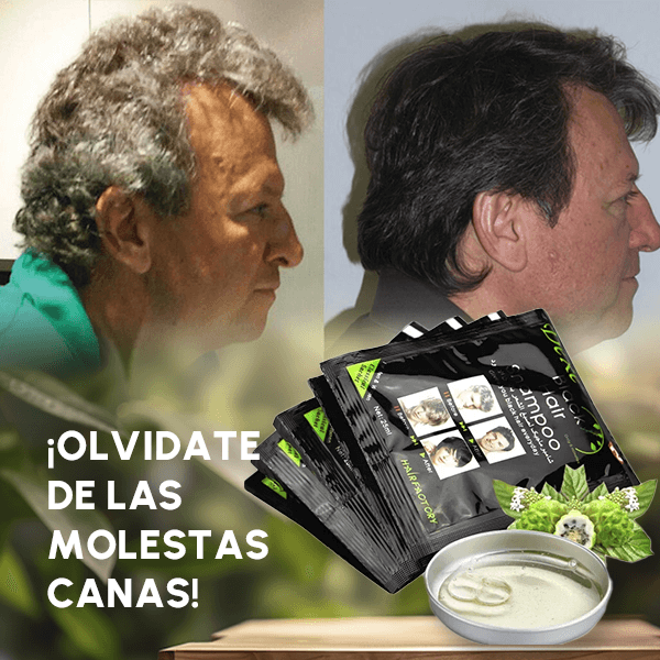 Cubre Canas 👩🦳👩🦱 en casa Shampoo Black Hair - Envío GRATIS