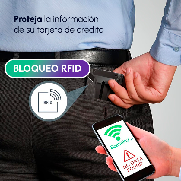 Tarjetero Antirrobo + OBSEQUIO