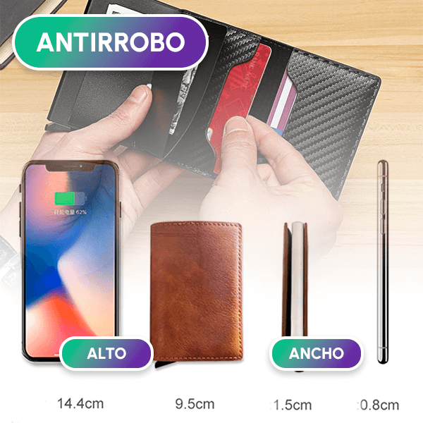 Tarjetero Antirrobo + OBSEQUIO