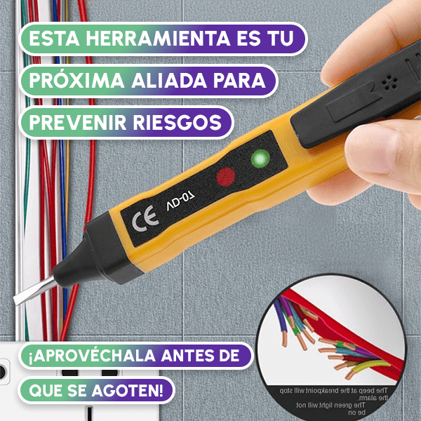 Tester | Lápiz Sensor de Voltaje SIN Contacto + REGALO