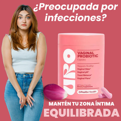 URO Probióticos Vaginales | Elimina Mal Olor, Flujo y Picazón Íntima