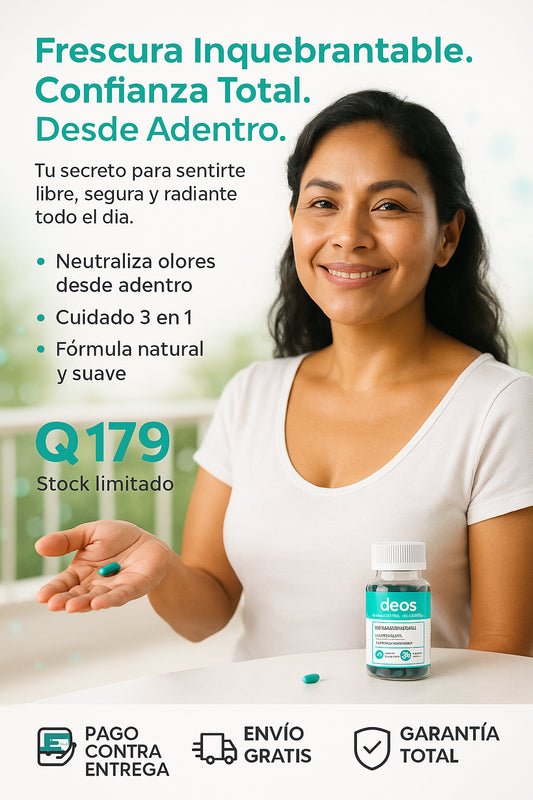 DEOS | Frescura íntima y femenina todos los días, en solo 1 cápsula