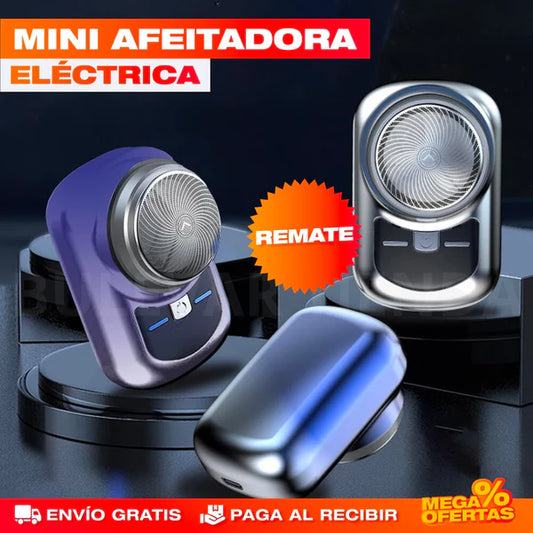 Mini Afeitadora Eléctrica Portátil | Afeitado Rápido y Preciso en Cualquier Lugar