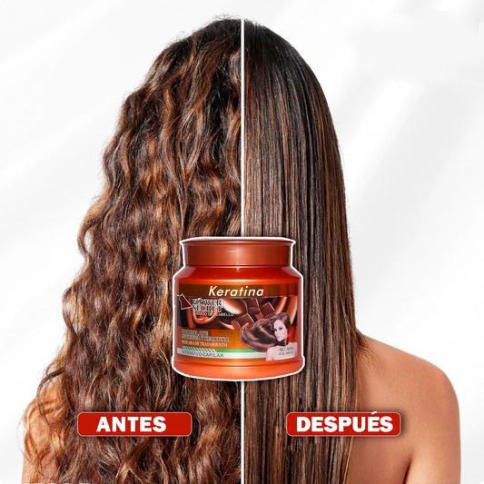 Mascarilla Capilar de Keratina y Vitaminas | Liso, Brillante y Sin Frizz al Instante OBSEQUIO