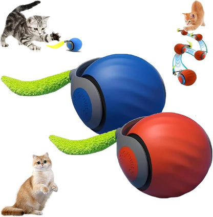 Pelota Interactiva para Gatos SPEEDY TAIL™ | Recargable, Automática y Antiestrés
