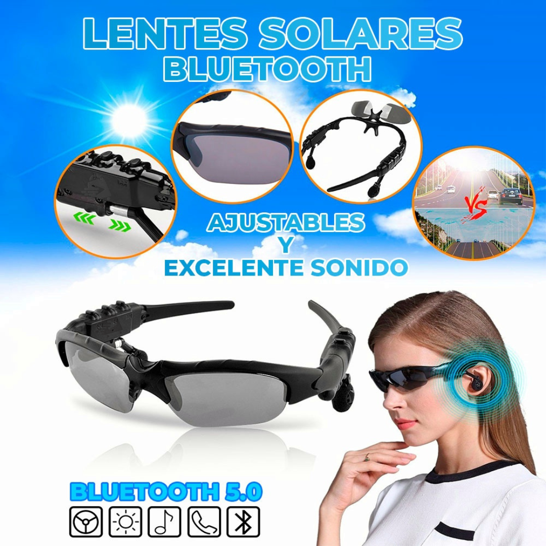 Lentes Bluetooth Inteligentes | Música + Llamadas + Protección UV 😎 (Copia)