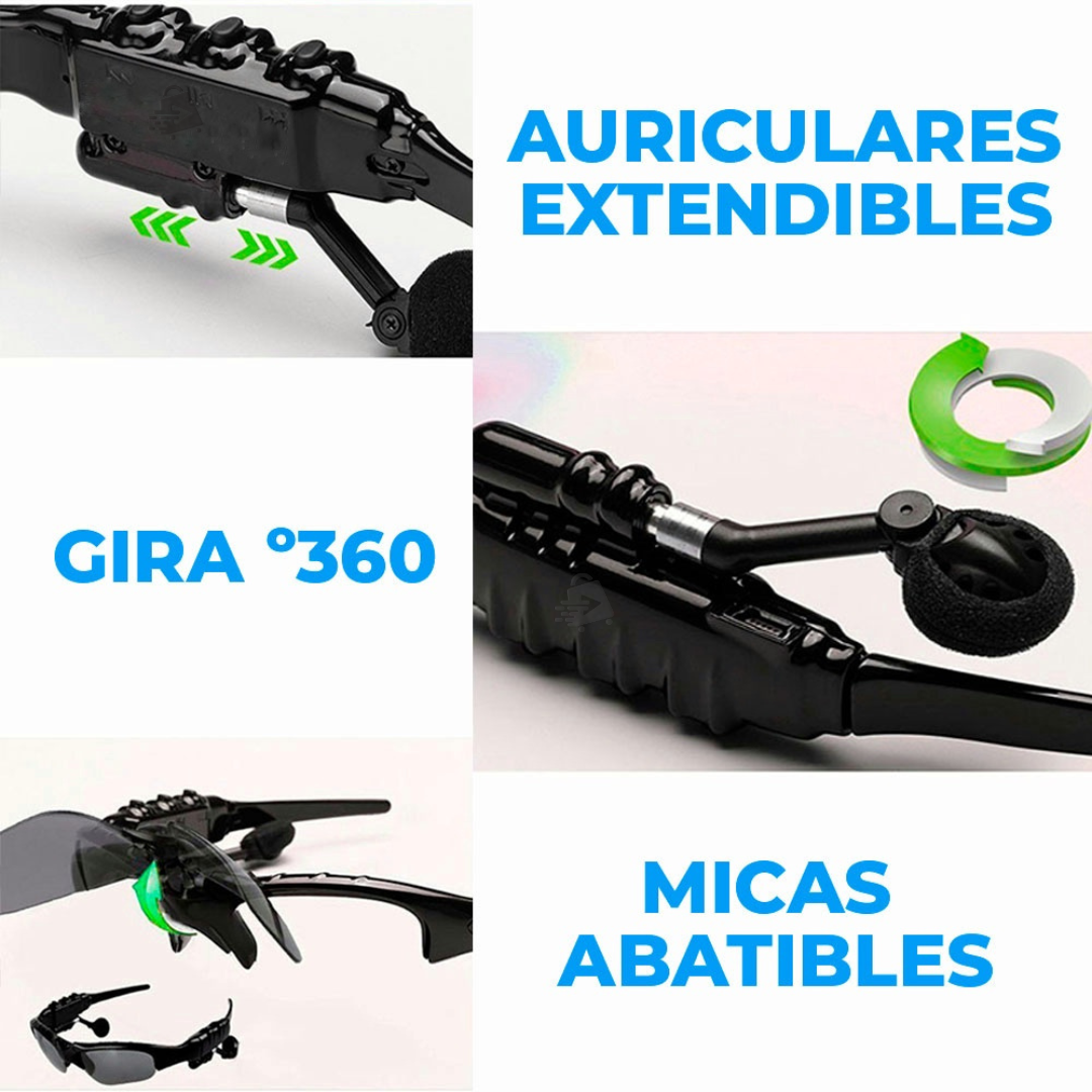 Lentes Bluetooth Inteligentes | Música + Llamadas + Protección UV 😎 (Copia)