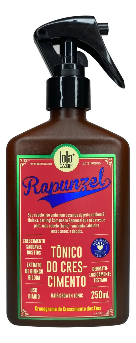 Tónico Capilar Rapunzel Lola – Crecimiento Rápido del Cabello, Más Largo, Fuerte y Saludable