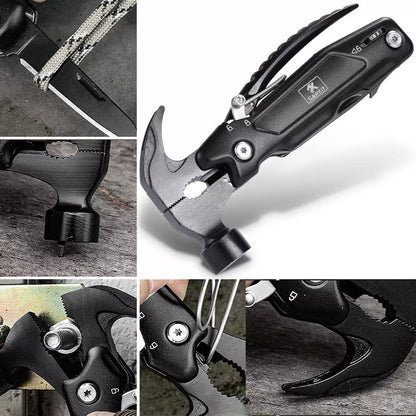 Martillo Multiherramienta 18 en 1 | Compacto, Resistente y Todo en Uno – Ideal para Casa, Auto y Camping