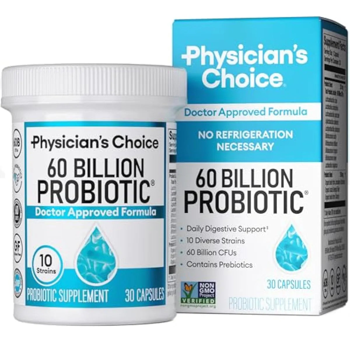 Probioticos Physician's Choice 60 Mil Millones De Ufc Sin Sabor