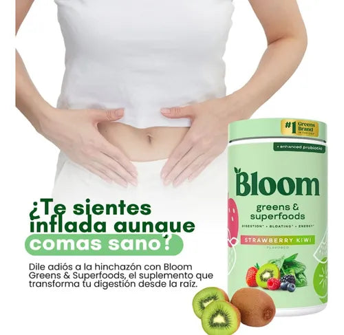 Bloom™ Greens & Superfoods | Reduce la Hinchazón y Logra un Abdomen Plano