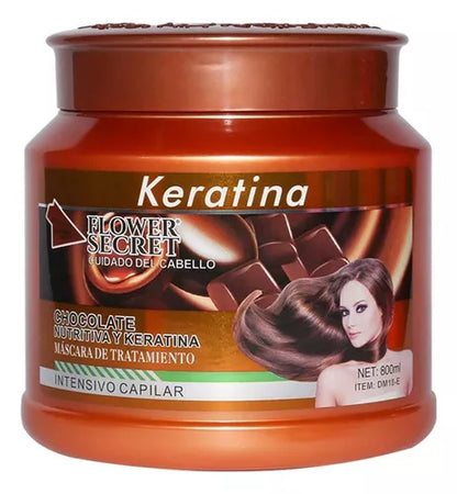 Mascarilla Capilar de Keratina y Vitaminas | Liso, Brillante y Sin Frizz al Instante OBSEQUIO