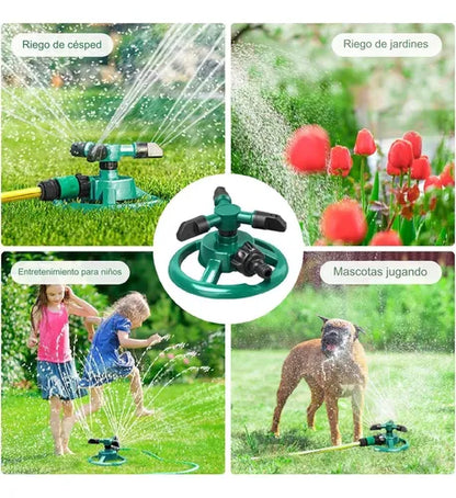Aspersor Automático de Césped 360° – Rociador de Agua para Jardín