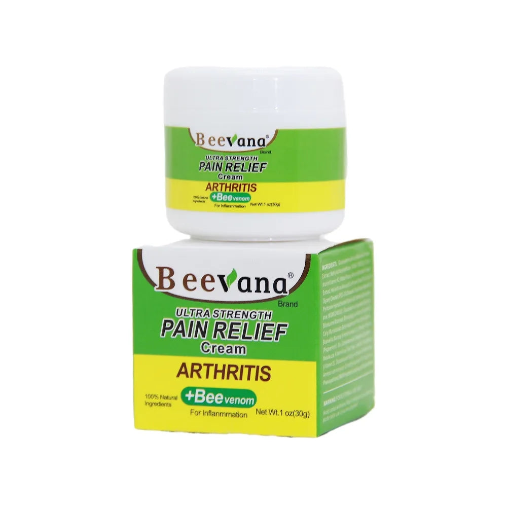 Crema BeeVana Pain Relief para artritis y dolor muscular – Alivio rápido con veneno de abeja