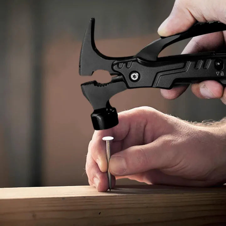 Martillo Multiherramienta 18 en 1 | Compacto, Resistente y Todo en Uno – Ideal para Casa, Auto y Camping