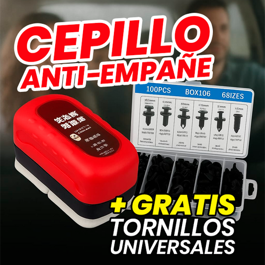Cepillo Profesional Anti-Empañe + Regalo Tornillos Universales | Conduce Seguro