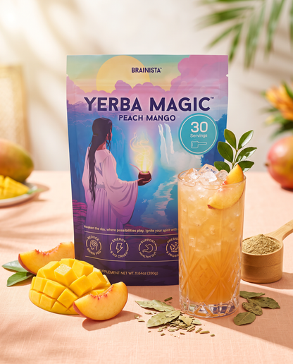 Bebida Yerba Magic Peach Mango, envase de 330 g