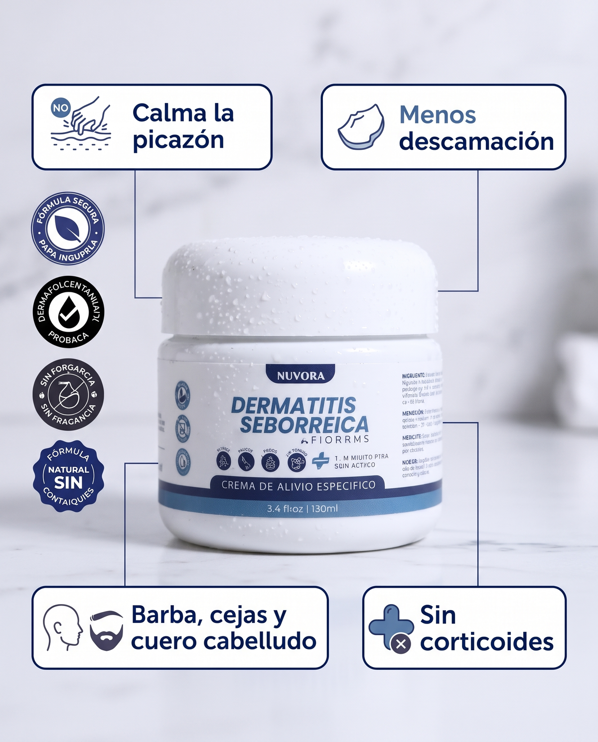 Nuvora, crema para dermatitis seborreica