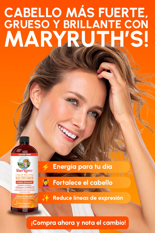 Mary Ruth’s® Multivitamínico Líquido + Crecimiento Capilar
